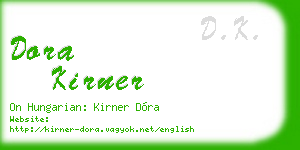 dora kirner business card